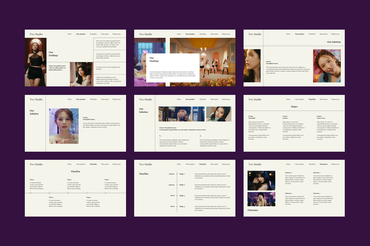 Moonlight Sunrise Presentation, a Presentation Template by Out of Context (Photo 6 of 9)