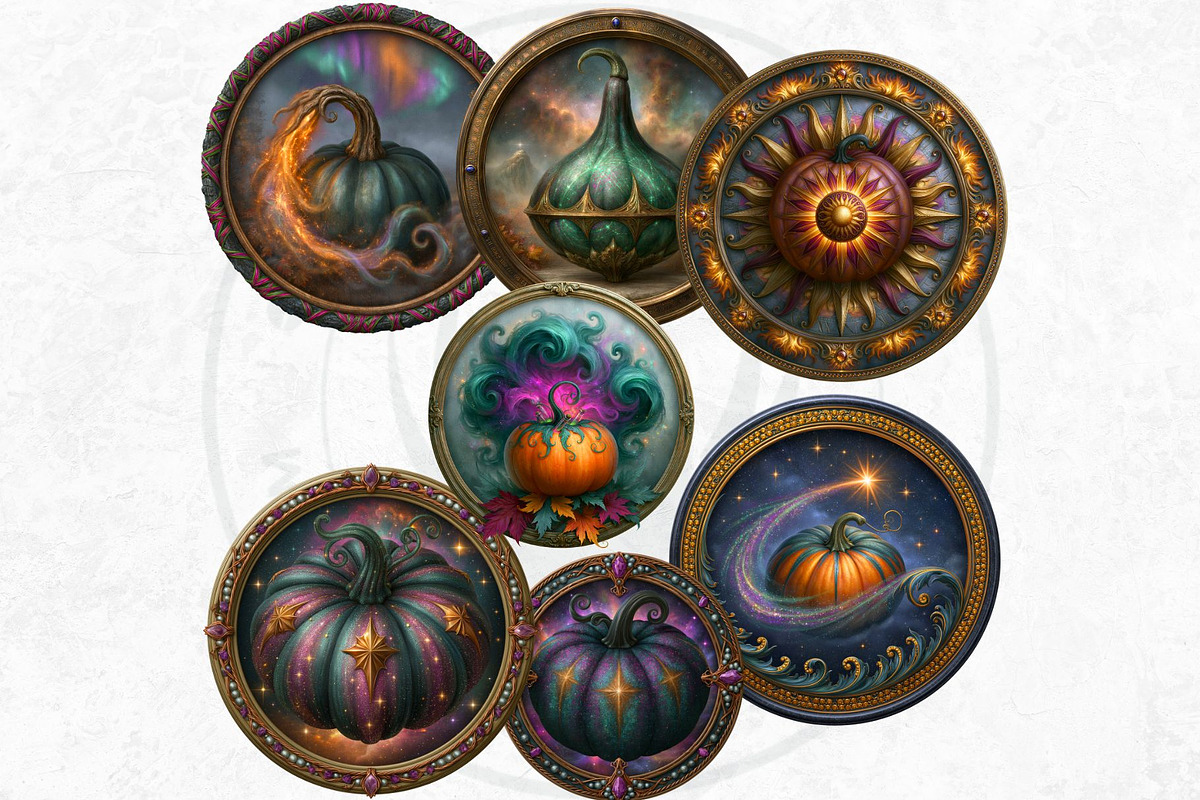 Fantasy Autumn Pumpkins, a Seasonal Illustration by ThatsDesignArt (Photo 12 of 14)