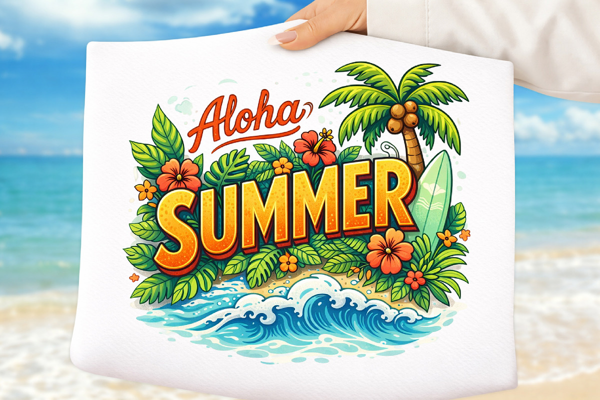Summer Text Decoration Nature, an Illustration by DreamArtGraphic (Photo 1 of 4)