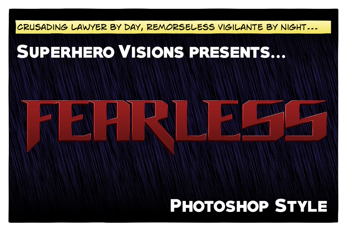 10 Photoshop Styles: Superheroes v1, a Layer Style Add-On by SuperheroVisions (Photo 3 of 15)