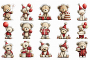 Whimsical Birthday Teddy Bear Clipar, an Illustration by Libby Wishes (Thumbnail 3 of 5)
