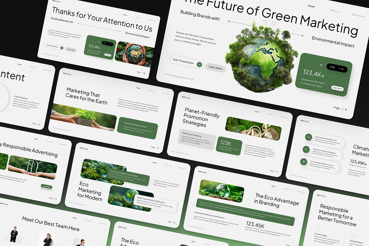 Eco Friendly Marketing Google Slides, a Presentation Template by Annora Studio (Photo 6 of 7)