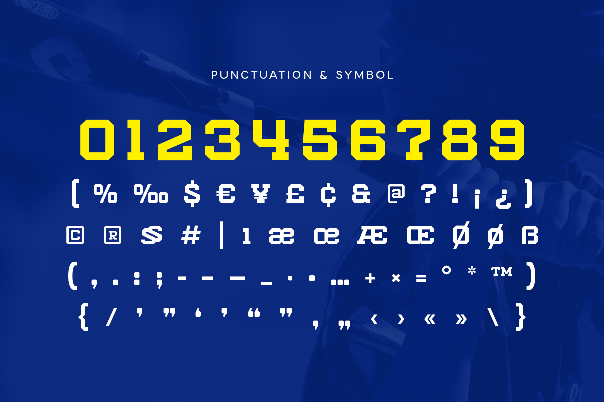 New Varsity - Baseball Font Family, a Slab Serif Font by Hamz Studio (Photo 11 of 11)