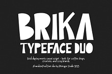 Brika – Handcrafted Font Duo + Bonus