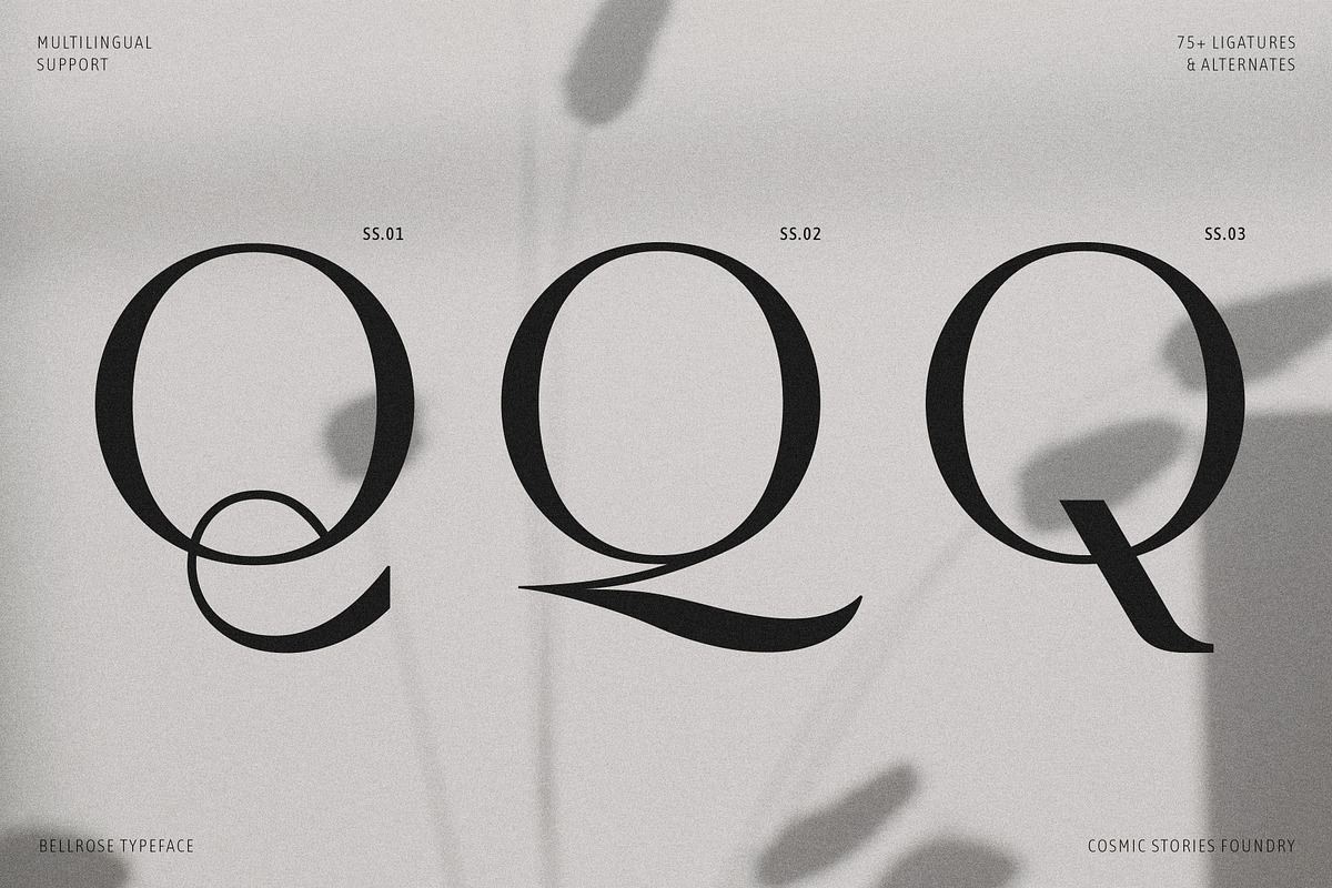 Bellrose Display Serif Font, a Serif Font by CarmineType (Photo 19 of 24)