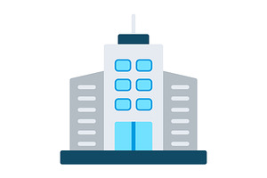 Commercial Building Flat Icon, a Duotone Icon by Pexelpy