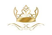 Elegant Golden Crown, a Decorative Illustration by PsychocheArt (Thumbnail 2 of 3)