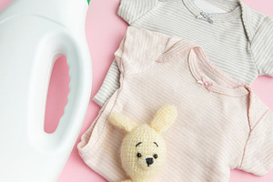 Baby clothes detergent bottle for delicate laundry, an Industrial Photo by Olena Rudo
