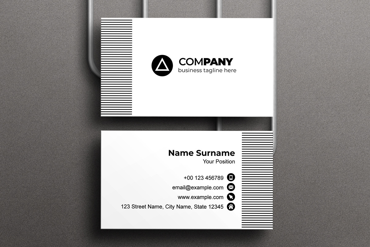 Minimal Business Card Design, a Business Card Template by MightyDesign (Photo 1 of 6)