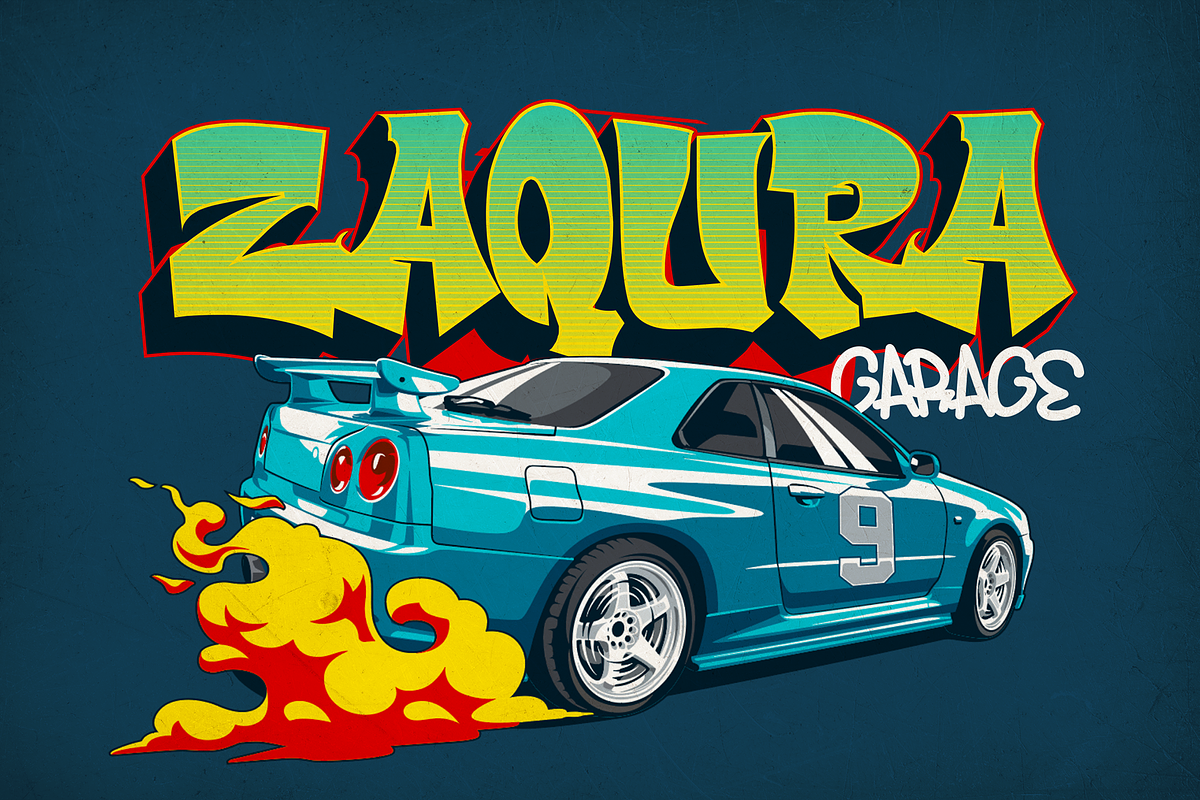 Thorm Block - Graffiti Font, a Blackletter Font by figuree studio (Photo 7 of 8)