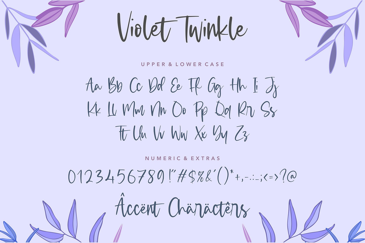 Violet Twinkle - Handwritten Font