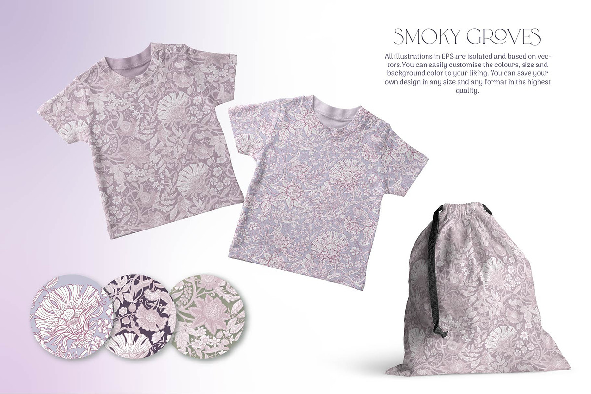 Smoky Groves Seamless Patterns, a Pattern Graphic by Elen-Lane (Photo 5 of 6)