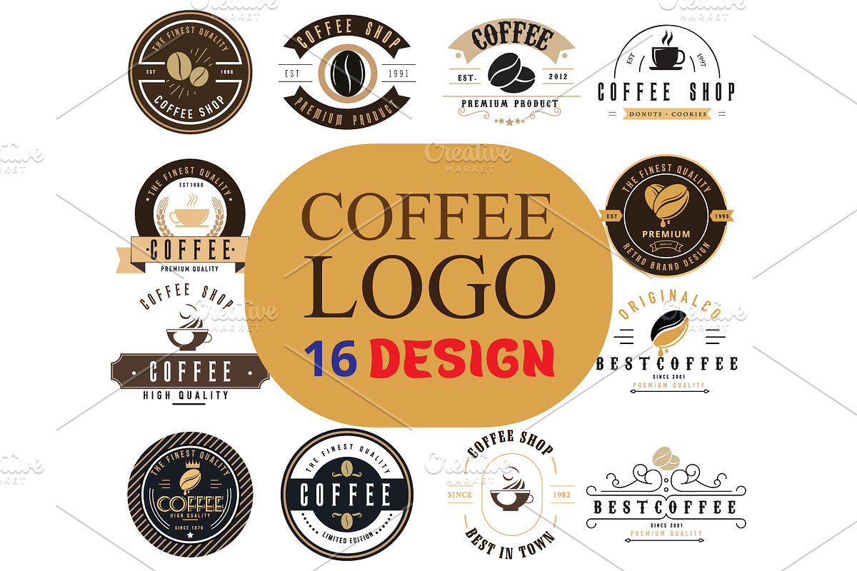 coffee logo bundle, a Branding & Logo Template by Amazing crafter