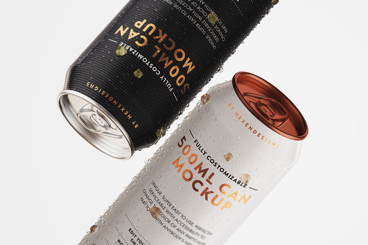 500ML CAN MOCKUP, a Product Mockup by HexenDesigns (Photo 1 of 9)