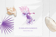 Pink Tropics patterns., a Pattern Graphic by Dinkoobraz (Thumbnail 8 of 9)