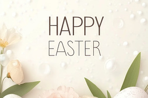 Easter theme with pastel eggs, a Photo by Dvoevnore photos