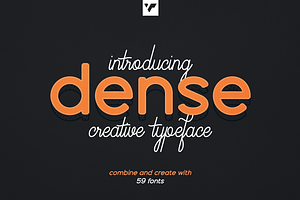 Dense creative typeface - 59 fonts, a Sans Serif Font by VP Fonts