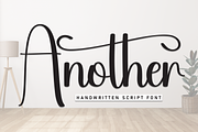 Another | Script Font, a Handwritten Font by Scratchones (Thumbnail 1 of 9)