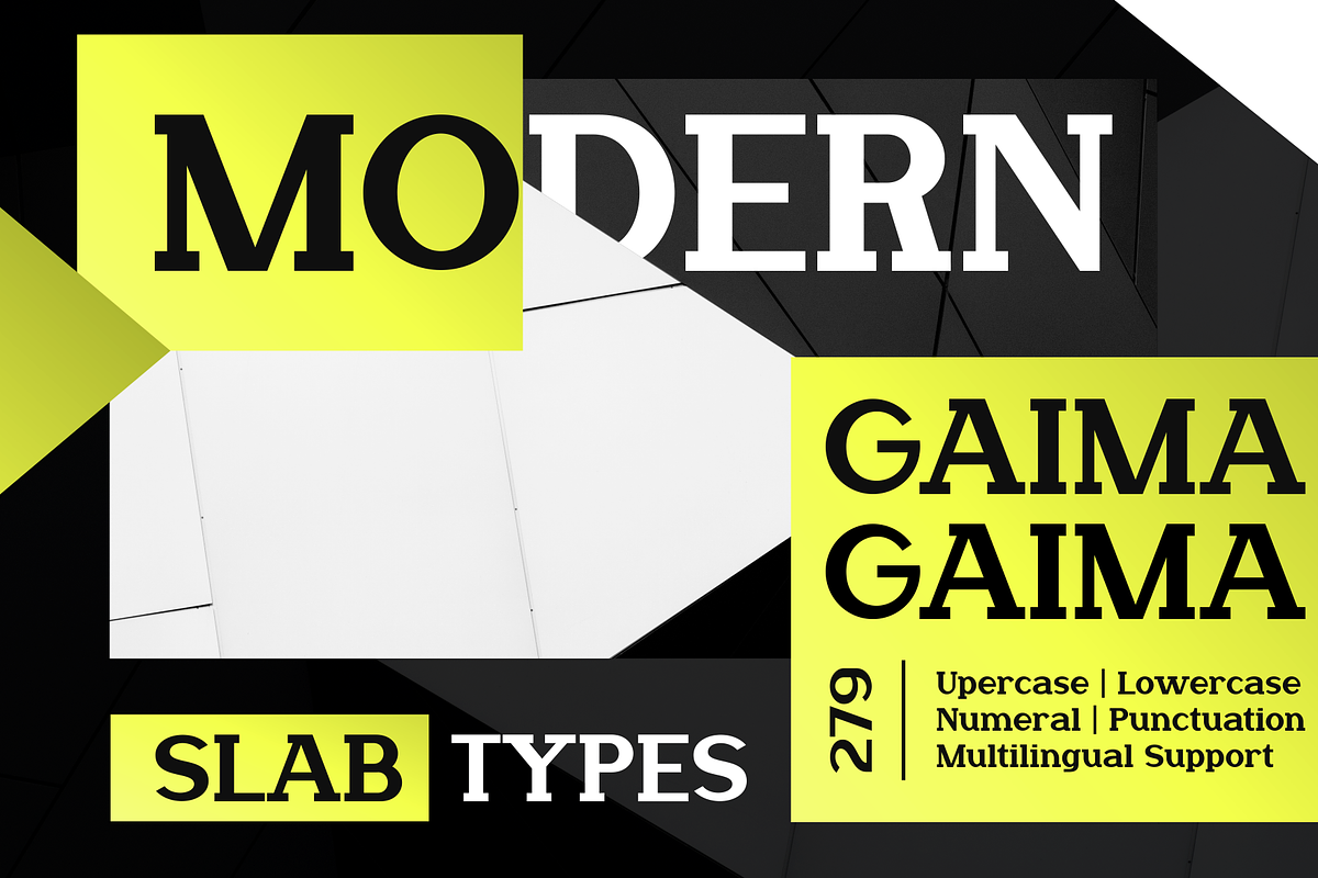 Gaima - Modern Slab Serif, a Slab Serif Font by MaikoHatta (Photo 8 of 9)
