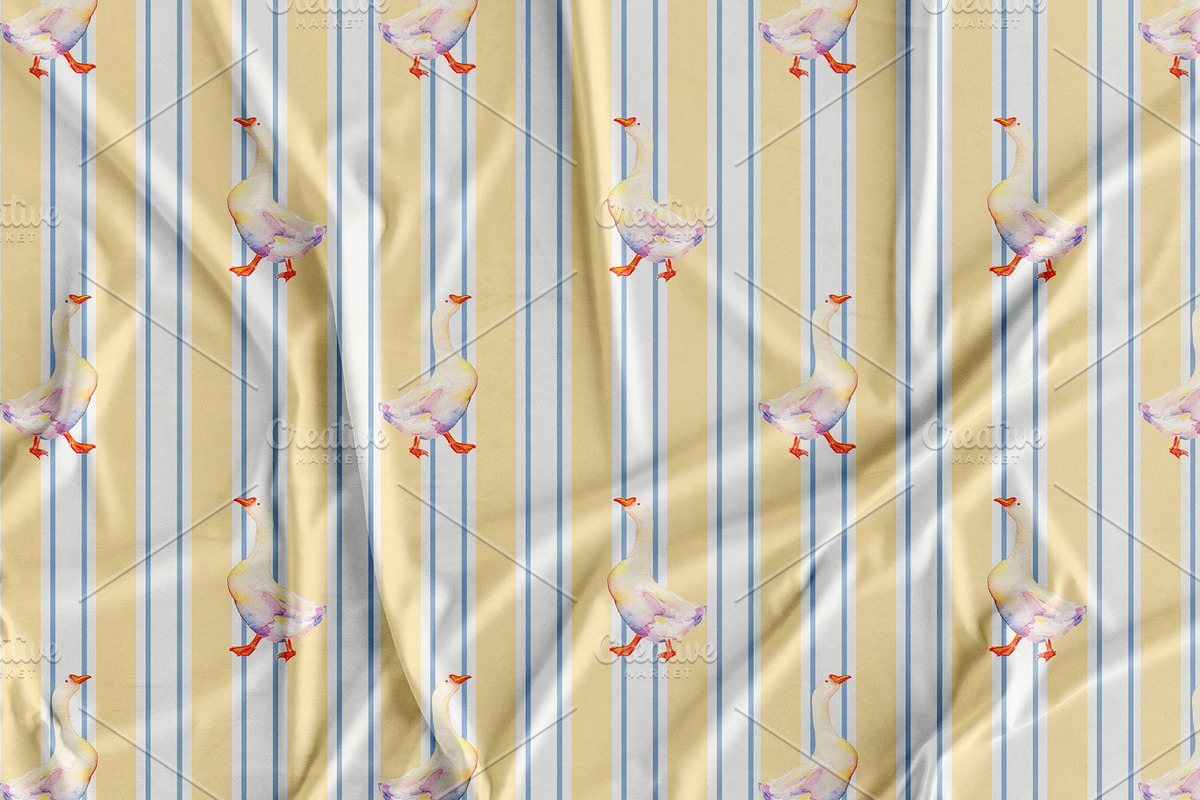 Spring Watercolor Patterns Set, a Pattern Graphic by Olexandra Mur (Photo 3 of 8)