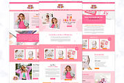 Pink Wix Website Template, a Wix Template by AdvertFox (Thumbnail 2 of 9)