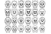 Cartoon Monsters Set 1 Procreate, a Brush Add-On by Disasterology Ink (Thumbnail 10 of 10)
