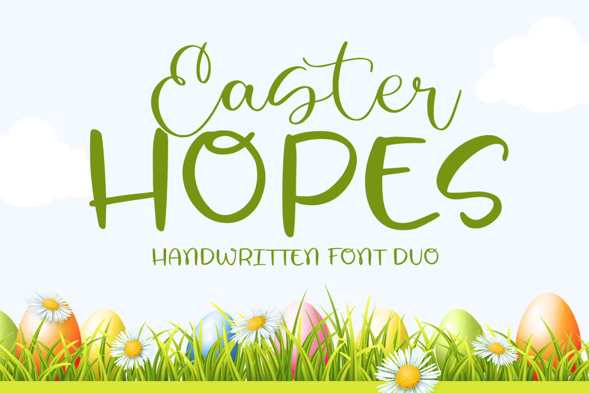 Easter Hopes, a Script Font by Creavibes Design (Photo 2 of 14)