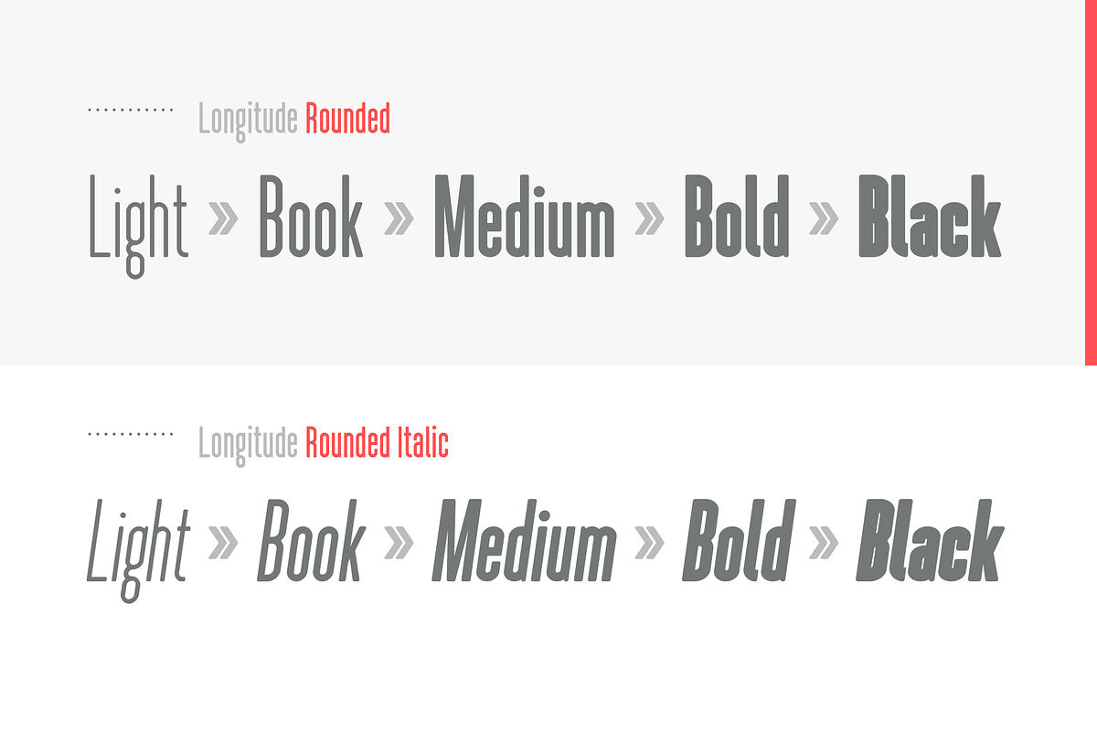 Longitude Rounded Font Family preview 4