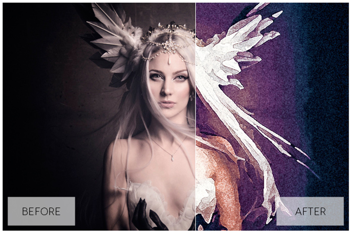 Lovely Watercolor Effect Actions PS, an Action Add-On by ShutterPro (Photo 34 of 71)