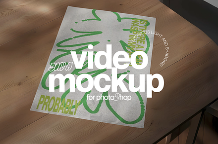 Video Poster Mockup for Photoshop