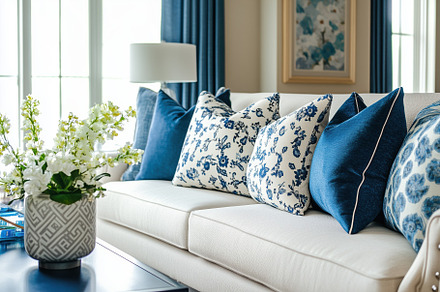 A cozy Transitional interior design style living room featuring a light-colored, an Arts & Entertainment Photo by Textures & Backgrounds