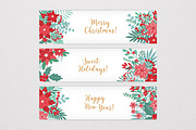Floral Christmas cards set, a Decorative Illustration by Good Studio (Thumbnail 4 of 9)