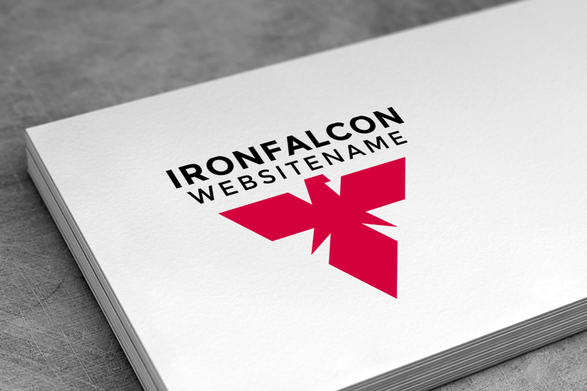 Iron Falcon Logo Template, a Branding & Logo Template by pne-design (Photo 2 of 2)