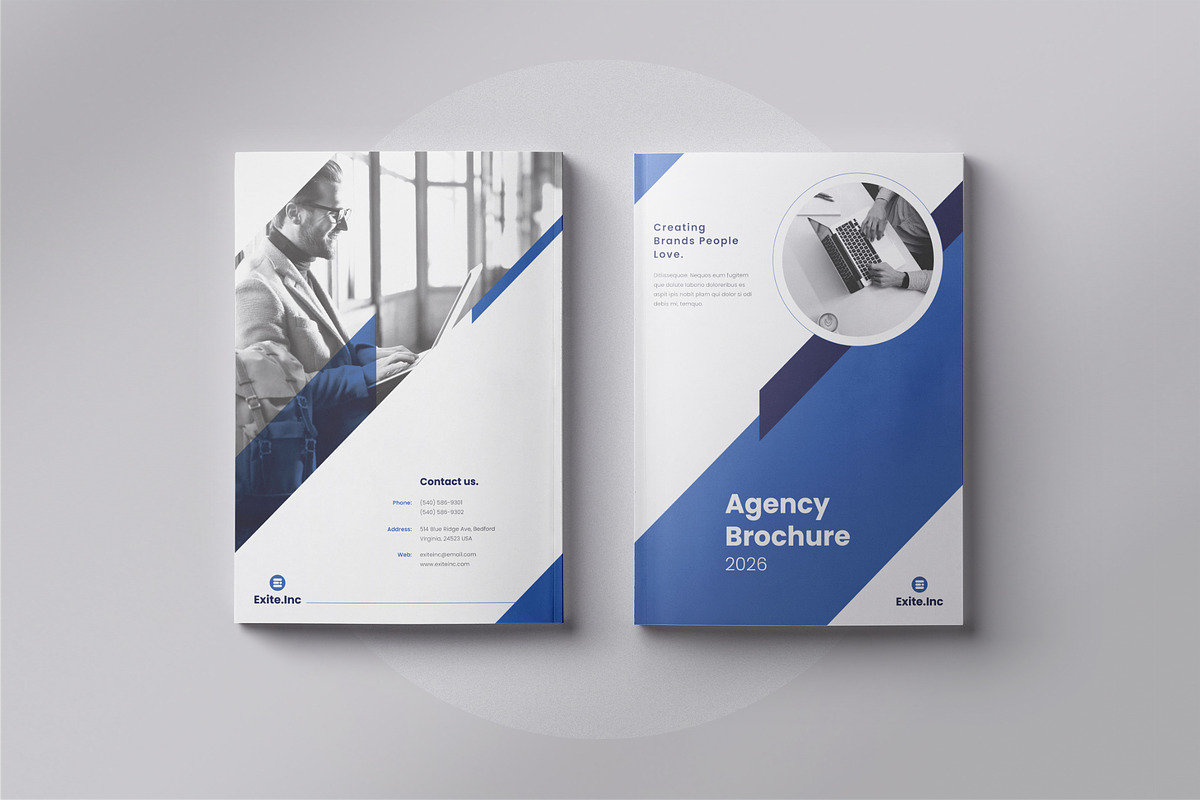 Abstract Brochure | Canva, InDesign, a Brochure Template by Orcshape Studio (Photo 9 of 10)