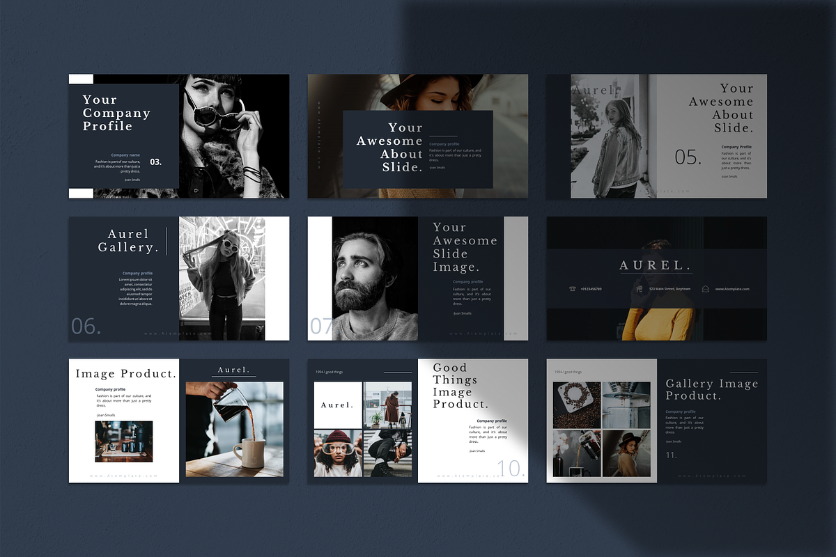 Aurel Creative PowerPoint Template, a Presentation Template by uiplus (Photo 2 of 5)
