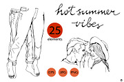 Hot summer vibes, a Person Illustration by Olillia (Thumbnail 2 of 9)