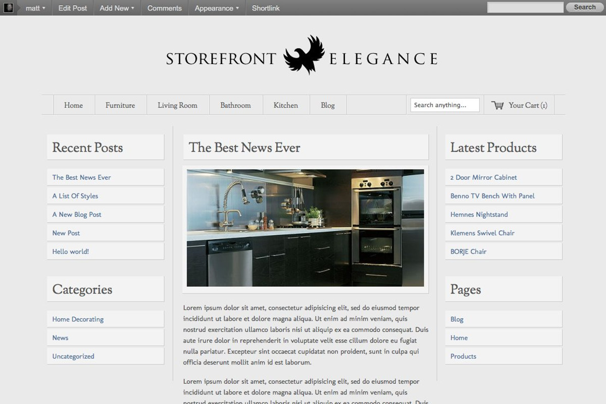 Elegance - WP eCommerce Theme!, a WordPress Template by Storefront Themes (Photo 5 of 5)