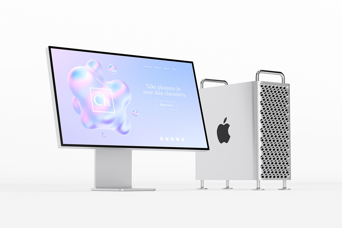 Fluid Holographic Shapes, a Texture Illustration by Mockups & Illustrations (Photo 4 of 9)