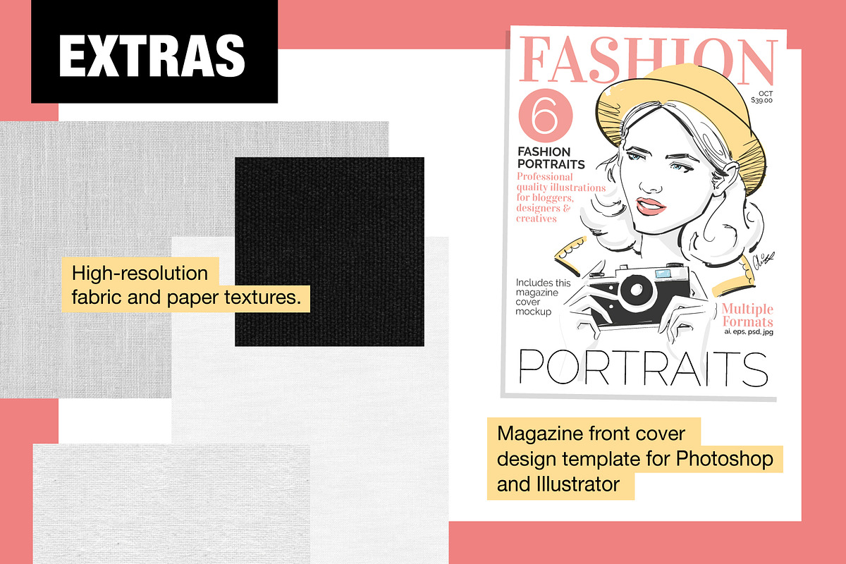 Fashion Illustration Collection, an Object Illustration by Wingsart Studio (Photo 9 of 9)