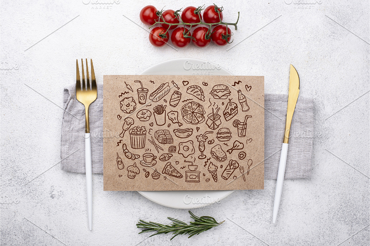 Fast food collection, a Food Illustration by IPVector (Photo 2 of 5)