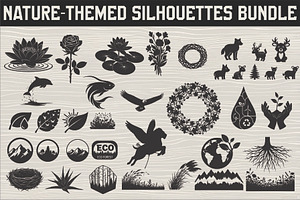 versatile nature-themed silhouettes, an Icon by Amazin_art