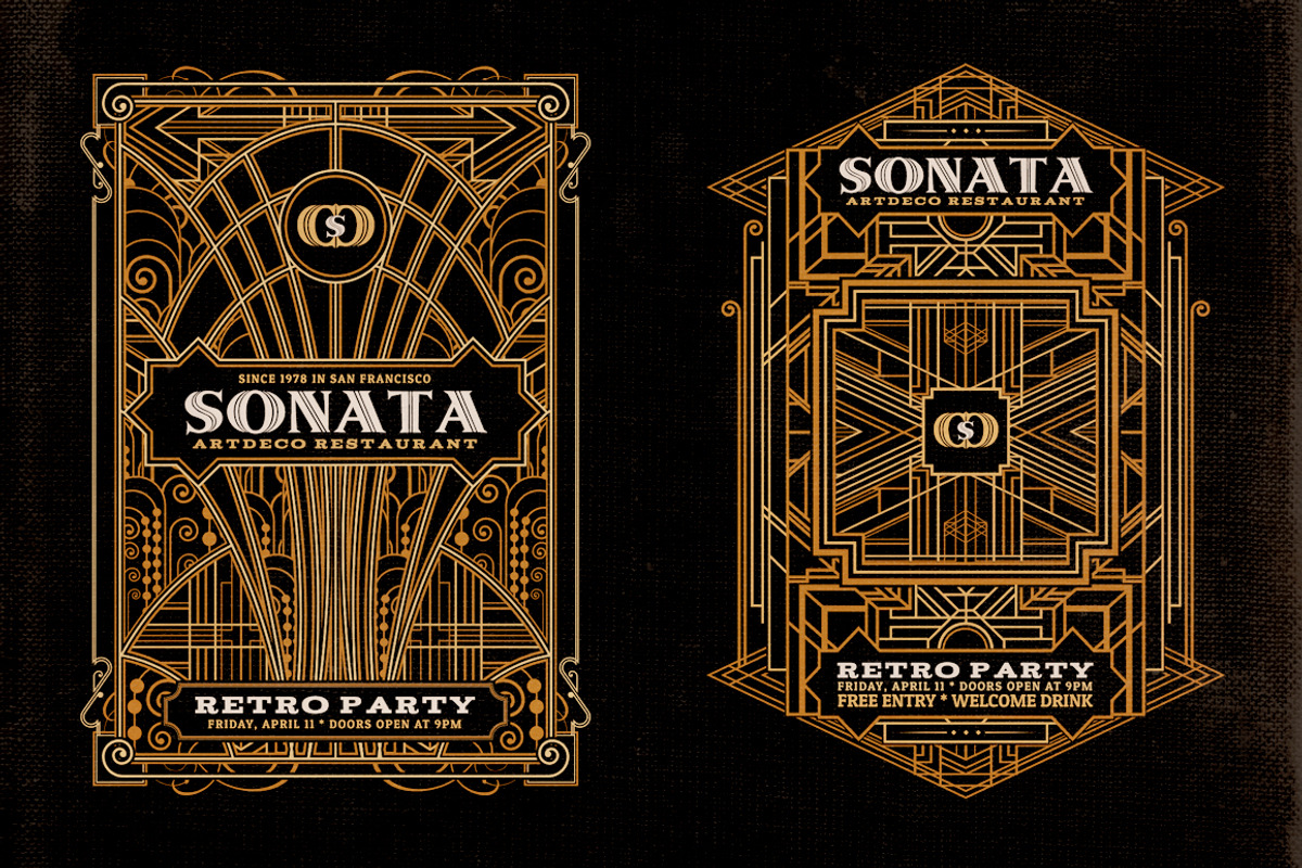 ArtDeco Badges & Frames preview 3