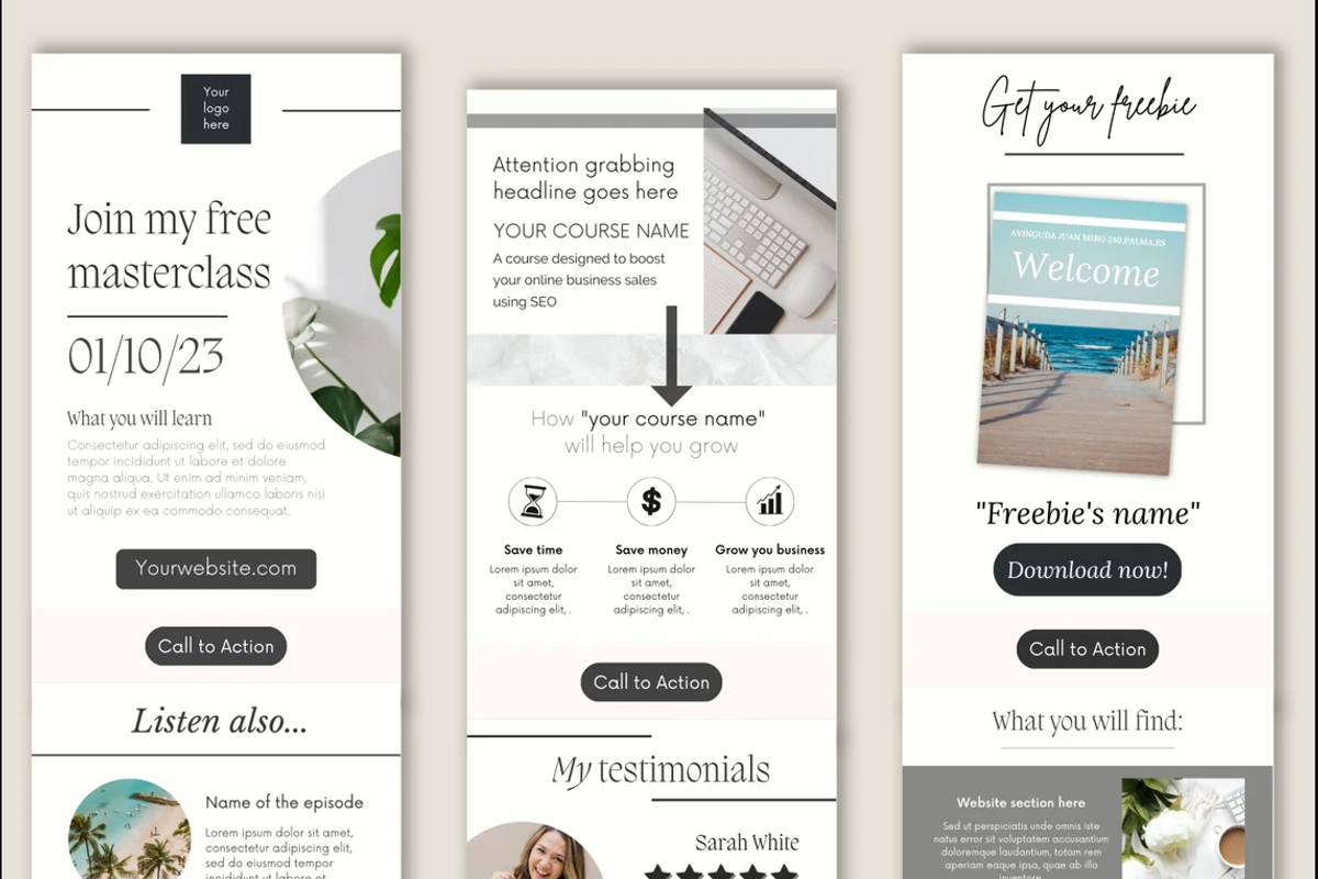 50 Mailchimp Templates, a Templates & Theme by PittaFinePrint (Photo 4 of 8)
