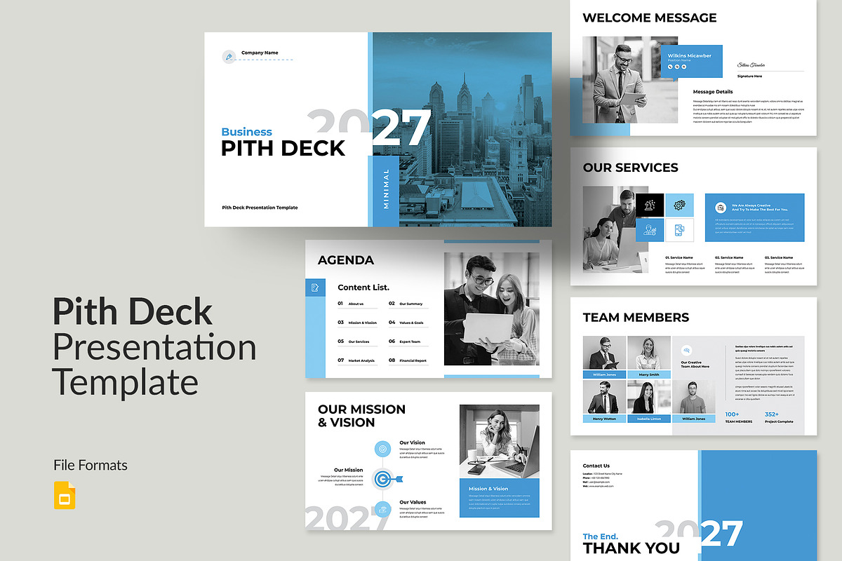 Pitch Deck Google Slides Template