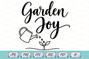 Garden Joy Watering Can Line Art, an Object Illustration by Ghagra