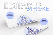 Amusement park - line illustrations, a Person Illustration by Boyko Pictures (Thumbnail 2 of 9)