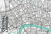 MAP SET - Black/Turquoise - 15 Maps, a Graphic by MetroMaps (Thumbnail 4 of 16)