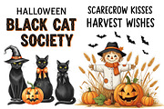 Vintage Halloween Clipart, an Illustration by DreamArtGraphic (Thumbnail 3 of 5)