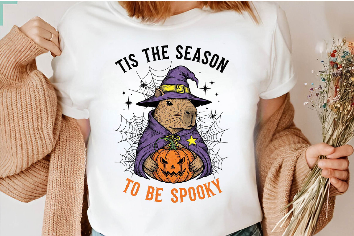 Halloween Capybara PNG Sublimation, an Illustration by Dream Creation (Photo 3 of 5)