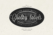 Hand illustrated chalk labels, a Graphic by Irtsya (Thumbnail 1 of 4)